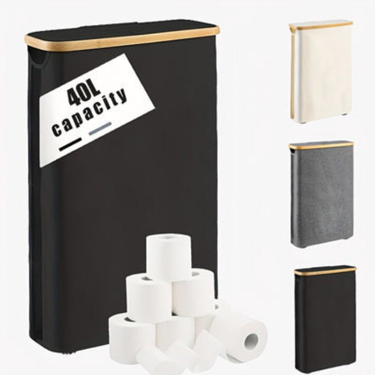 Multifunctional Laundry Storage Box with Bamboo Lid | Kelmera