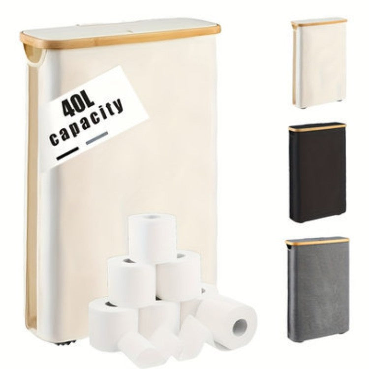 Multifunctional Laundry Storage Box with Bamboo Lid | Kelmera