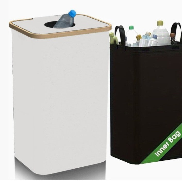 Multifunctional Laundry Storage Box with Bamboo Lid | Kelmera