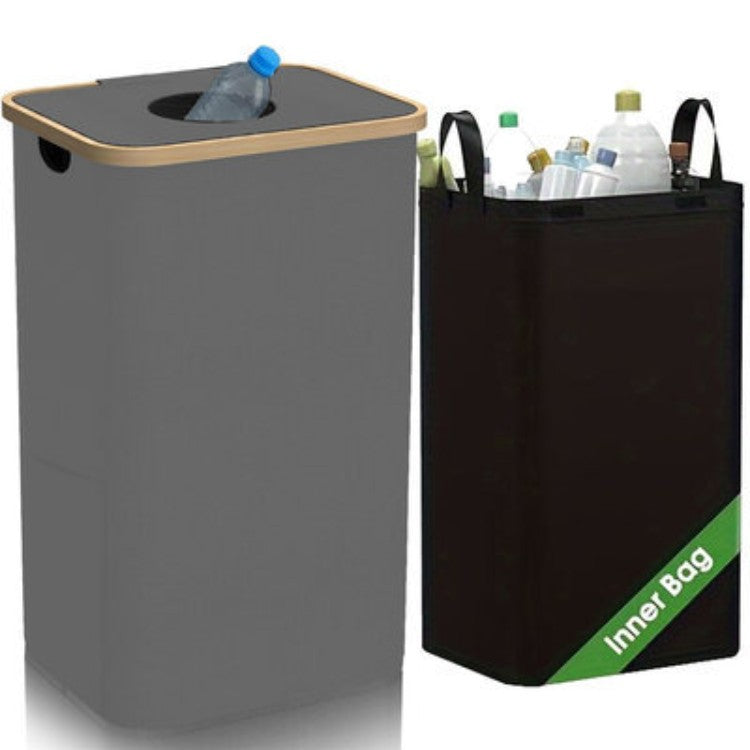 Multifunctional Laundry Storage Box with Bamboo Lid | Kelmera