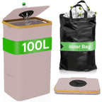 Multifunctional Laundry Storage Box with Bamboo Lid | Kelmera