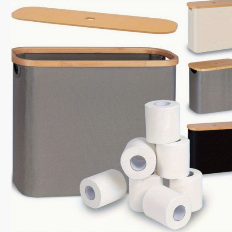 Multifunctional Laundry Storage Box with Bamboo Lid | Kelmera