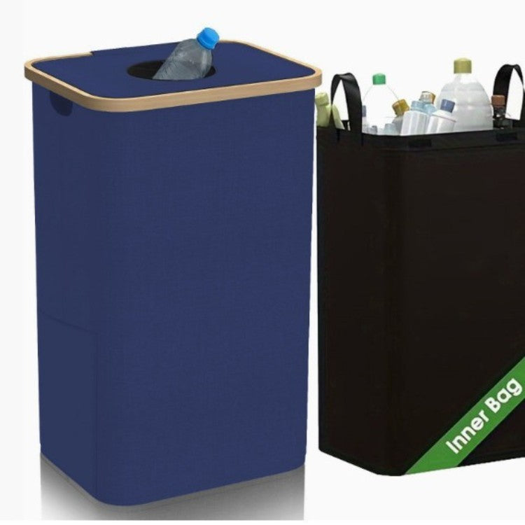 Multifunctional Laundry Storage Box with Bamboo Lid | Kelmera