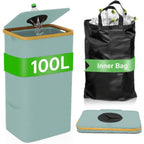 Multifunctional Laundry Storage Box with Bamboo Lid | Kelmera