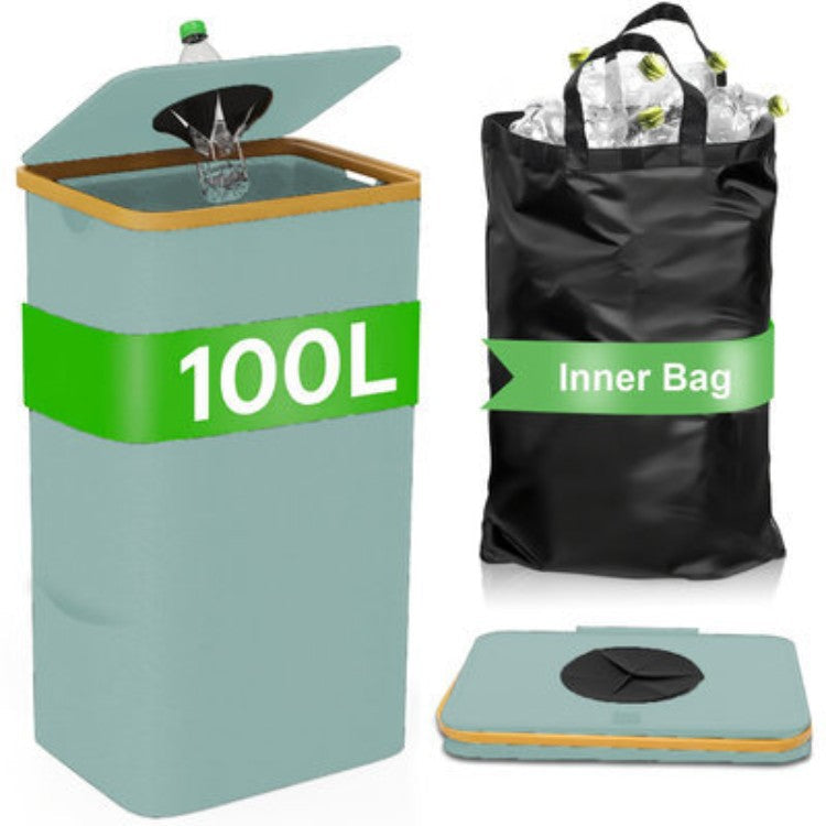 Multifunctional Laundry Storage Box with Bamboo Lid | Kelmera