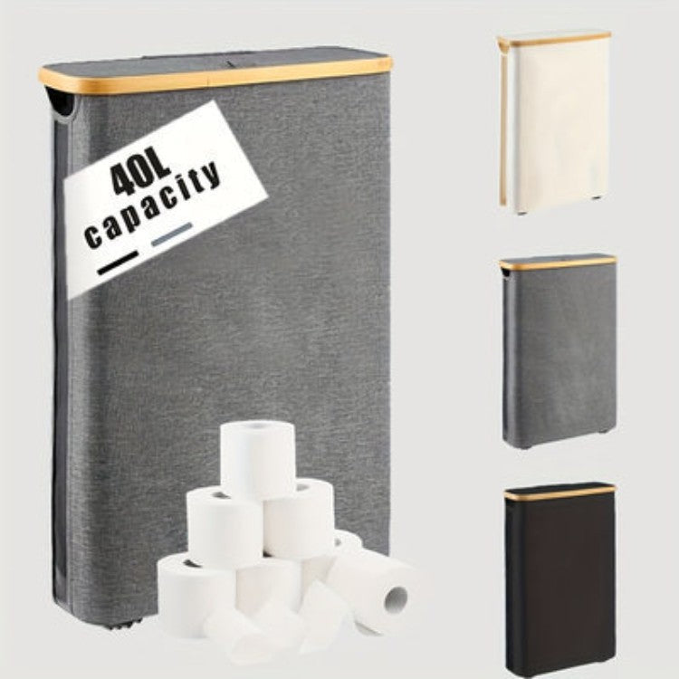 Multifunctional Laundry Storage Box with Bamboo Lid | Kelmera
