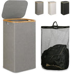 Multifunctional Laundry Storage Box with Bamboo Lid | Kelmera