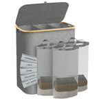 Multifunctional Laundry Storage Box with Bamboo Lid | Kelmera