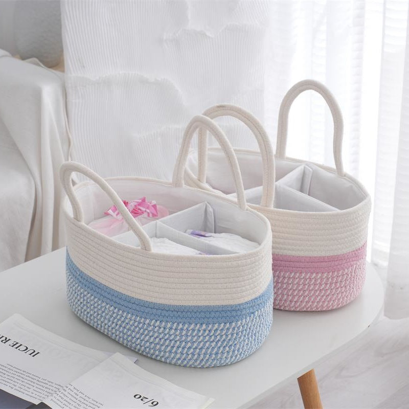 Multifunctional Storage Basket Soft Textile Handwoven | Kelmera