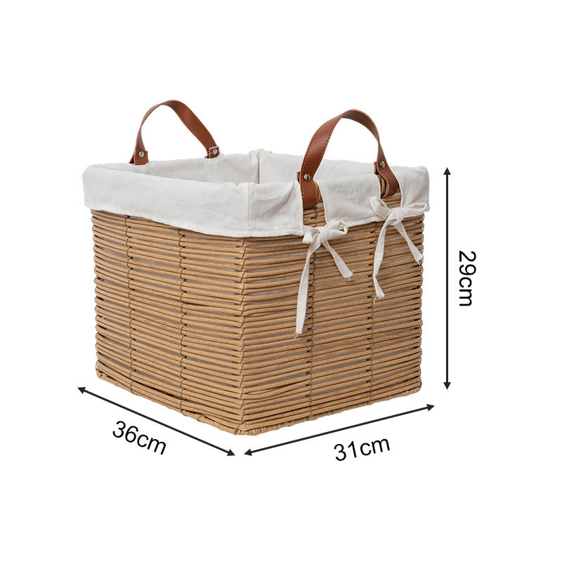 Multifunctional Storage Basket with Linen Cover | Kelmera