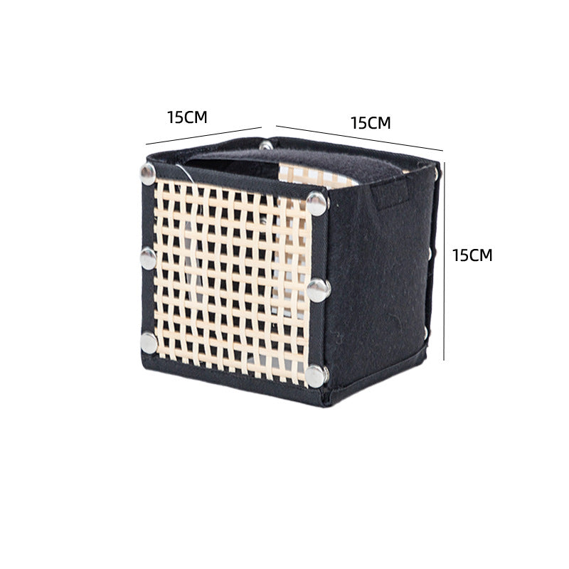 Multifunctional Storage Box Woven Natural Fiber Soft Textile | Kelmera