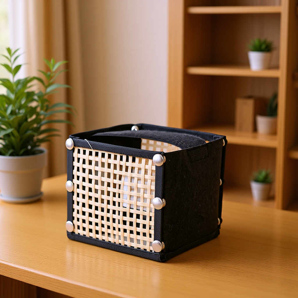 Multifunctional Storage Box Woven Natural Fiber Soft Textile | Kelmera