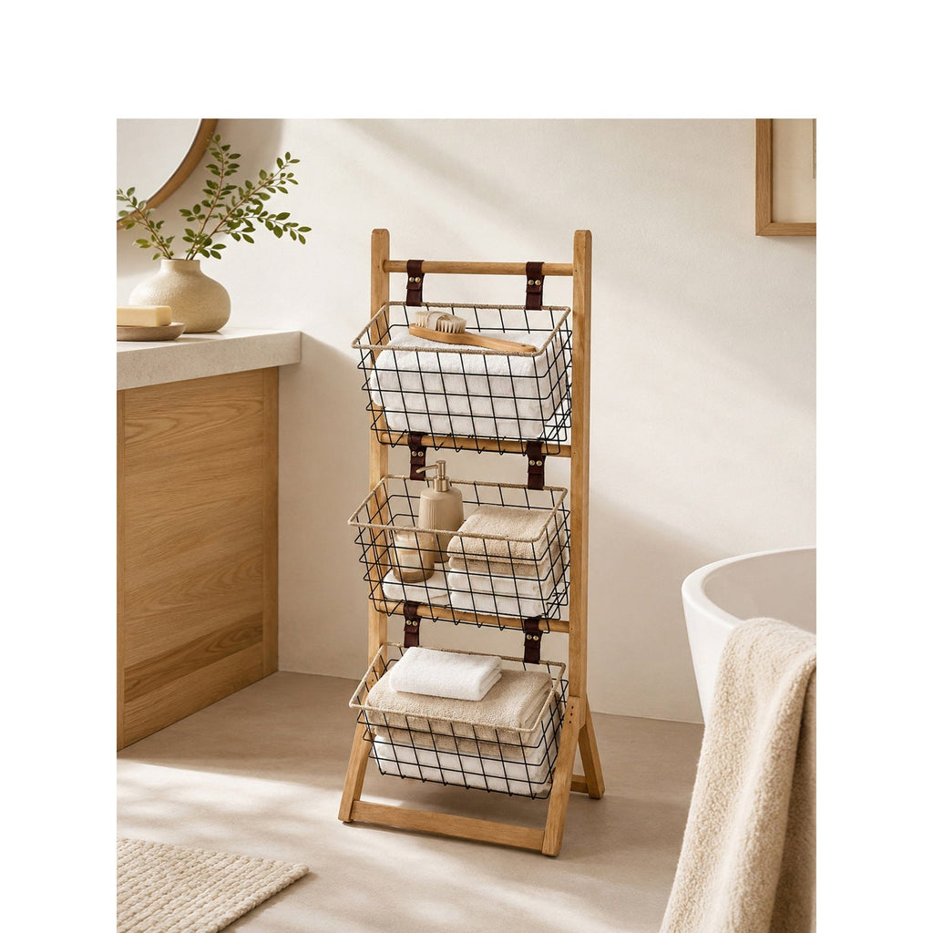 Multifunctional Wire Basket Stand | Kelmera