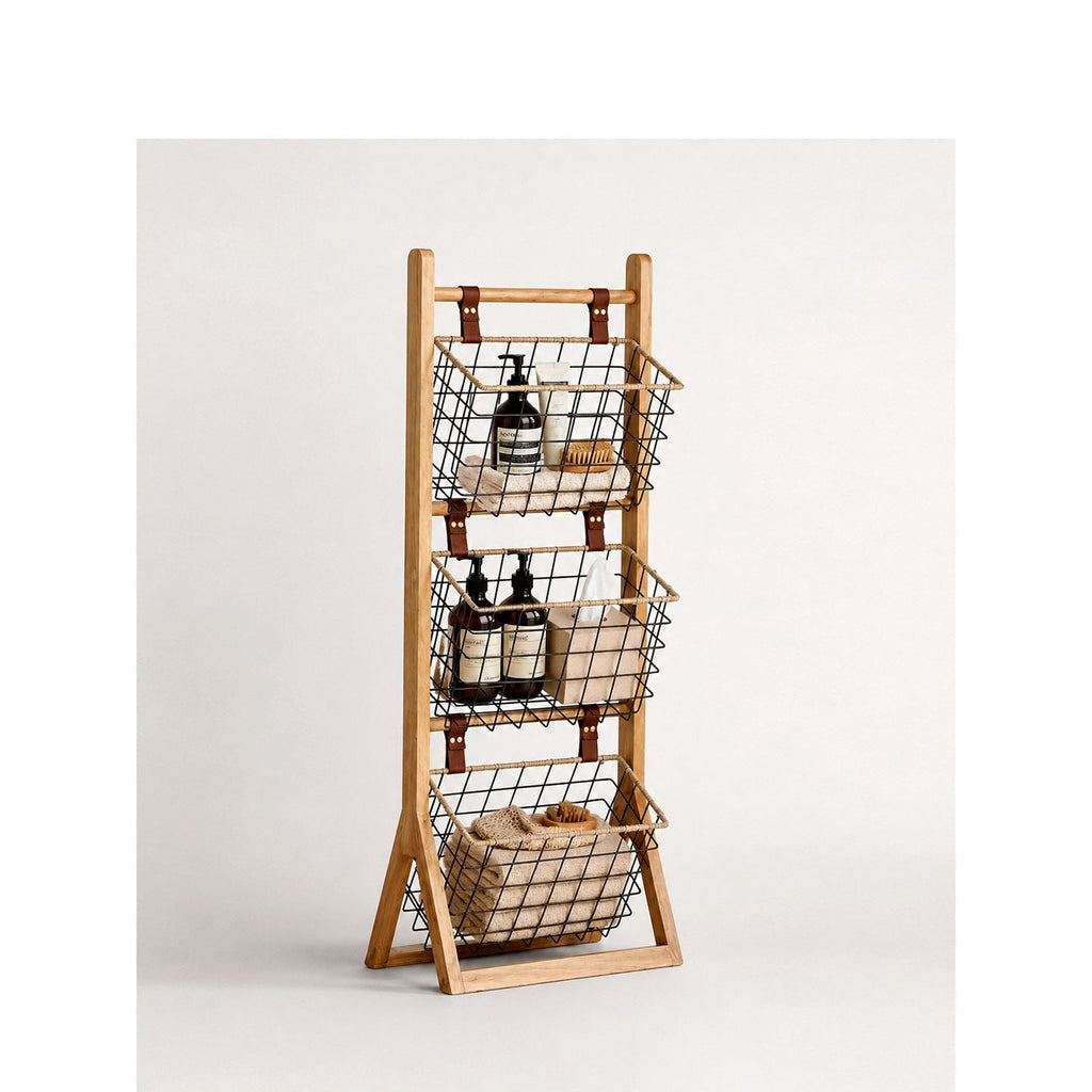 Multifunctional Wire Basket Stand | Kelmera