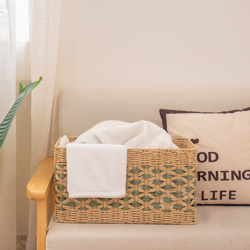 Natural Decorative Storage Basket with Woven Design | Kelmera