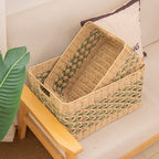 Natural Decorative Storage Basket with Woven Design | Kelmera