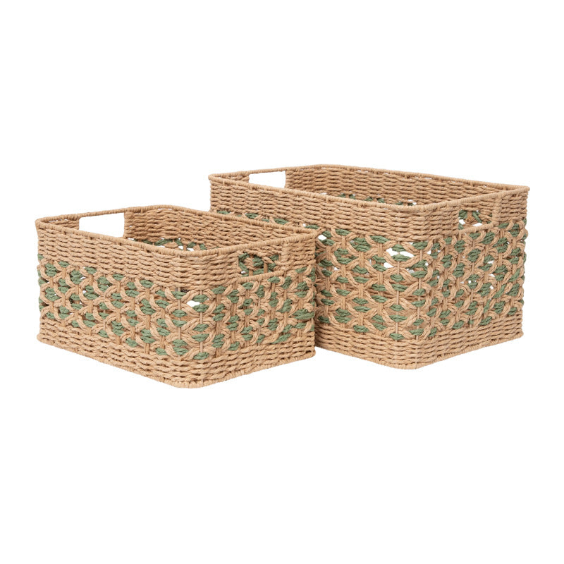 Natural Decorative Storage Basket with Woven Design | Kelmera