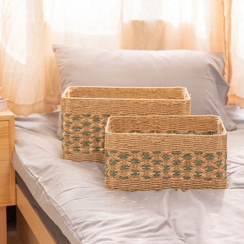 Natural Decorative Storage Basket with Woven Design | Kelmera