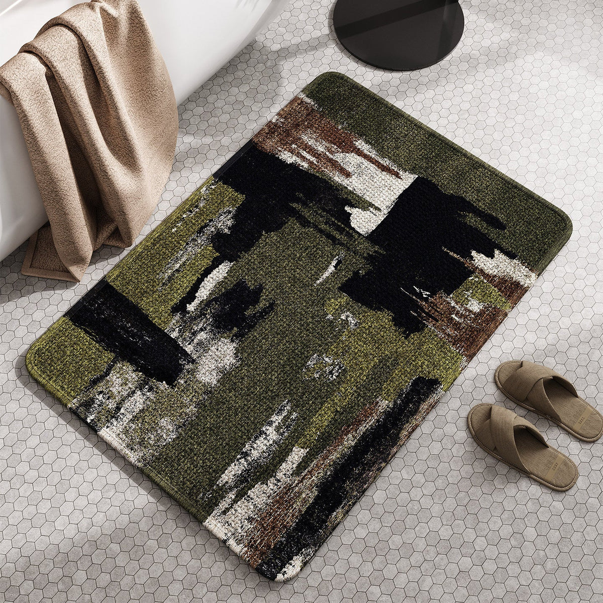 Natural Fiber Absorbent Bathroom Mat | Kelmera