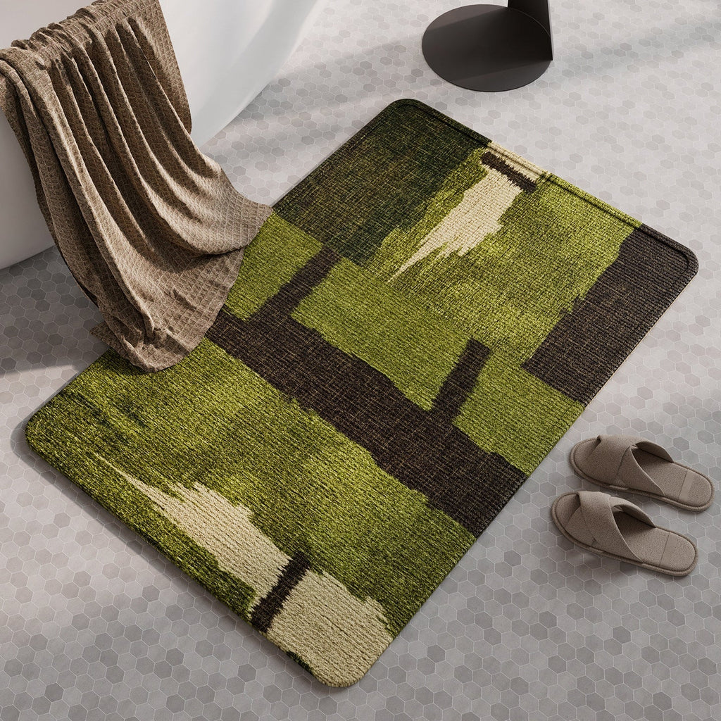 Natural Fiber Absorbent Bathroom Mat | Kelmera