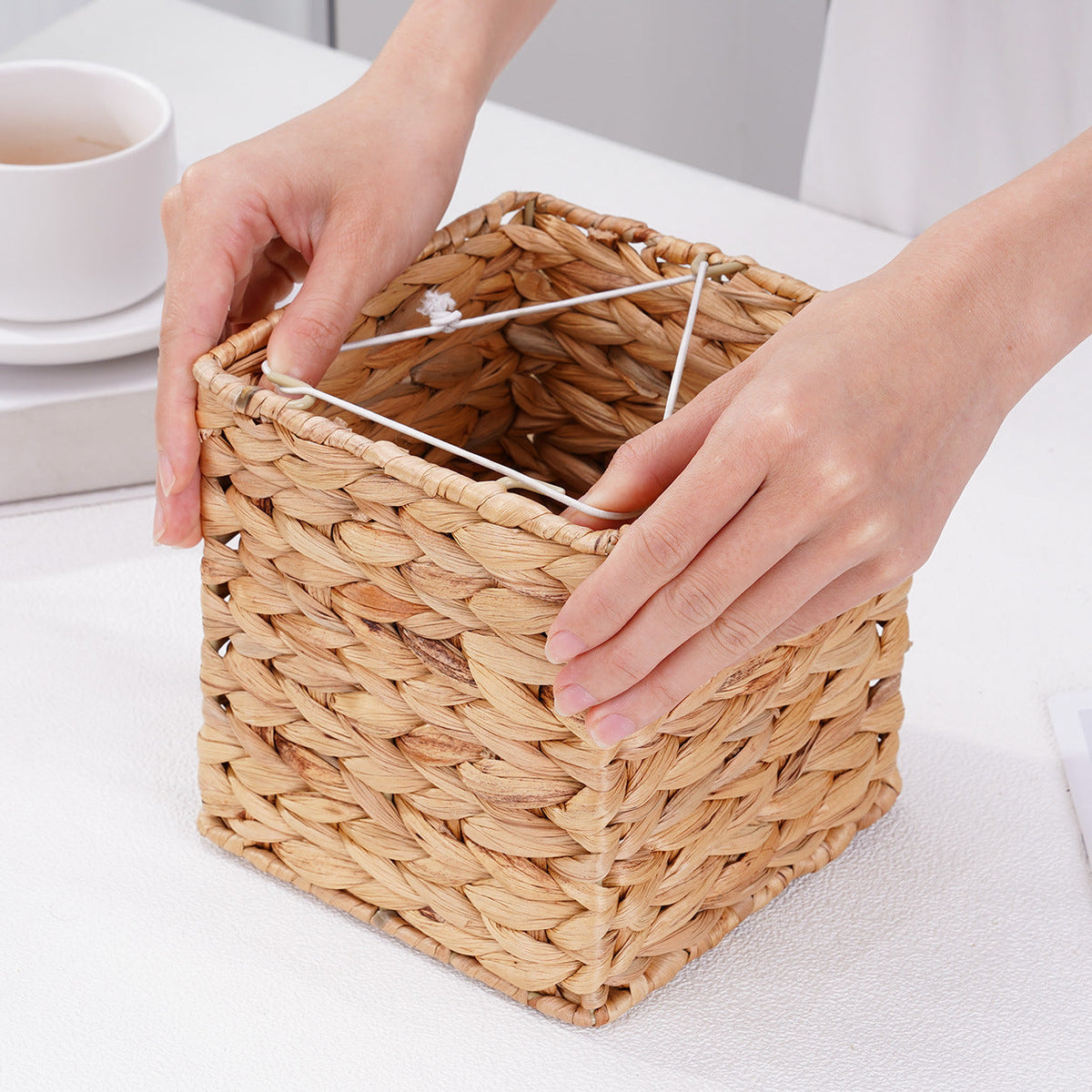 Natural Fiber Cube Storage Basket | Kelmera