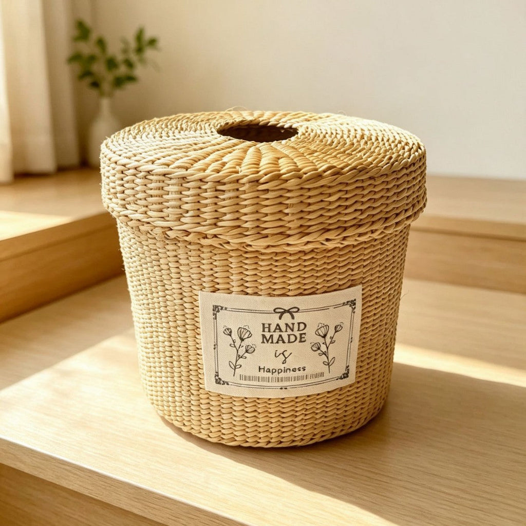 Natural Fiber Decorative Storage Box | Kelmera
