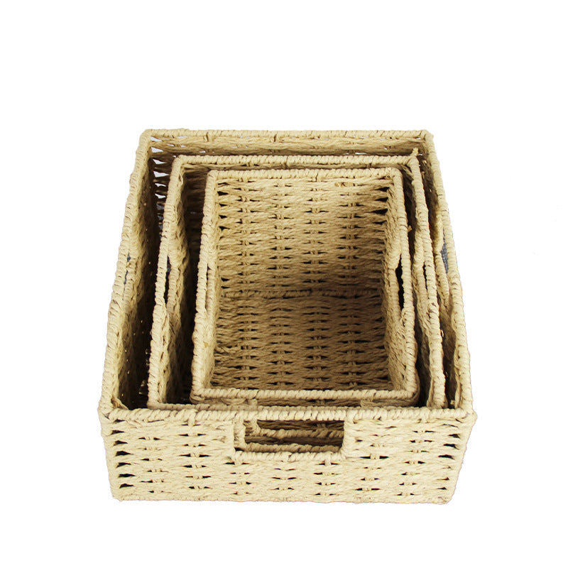 Natural Fiber Rectangular Storage Basket | Kelmera