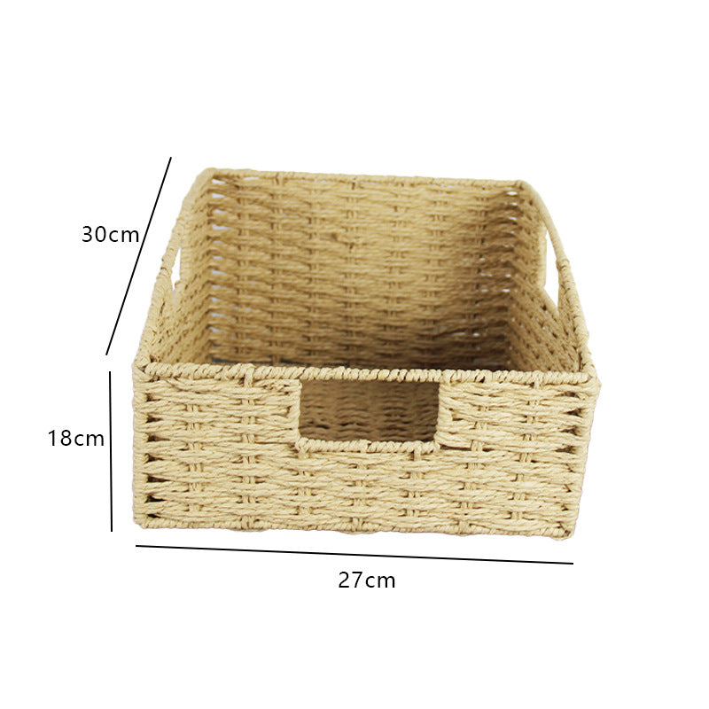 Natural Fiber Rectangular Storage Basket | Kelmera