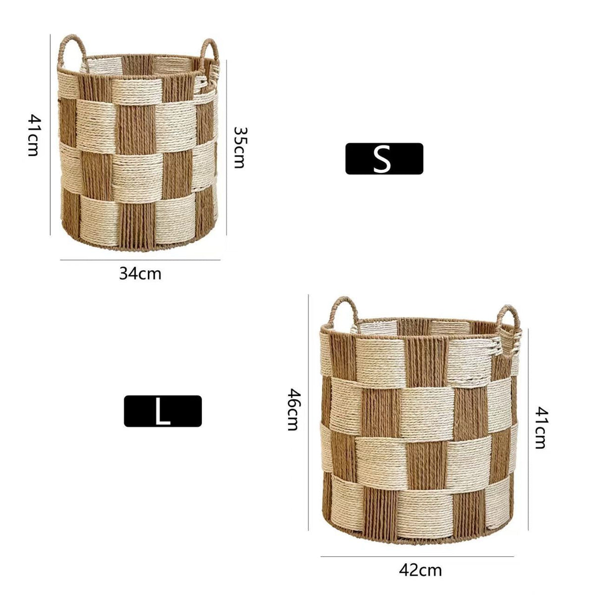 Natural Fiber Storage Basket Rectangular | Kelmera