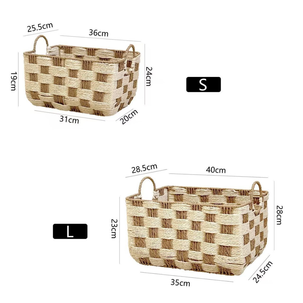 Natural Fiber Storage Basket Rectangular | Kelmera