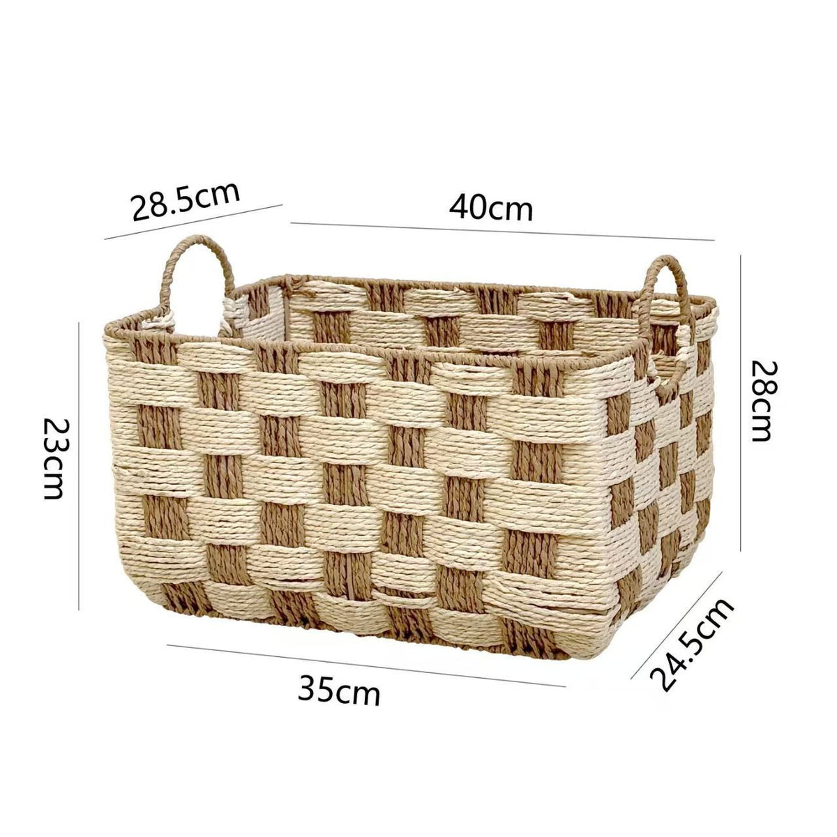 Natural Fiber Storage Basket Rectangular | Kelmera