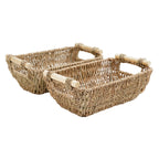 Natural Fiber Storage Basket with Handles | Kelmera