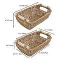 Natural Fiber Storage Basket with Handles | Kelmera