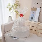 Natural Storage Basket with Ribbons | Kelmera