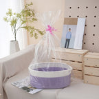 Natural Storage Basket with Ribbons | Kelmera