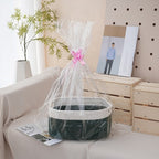 Natural Storage Basket with Ribbons | Kelmera