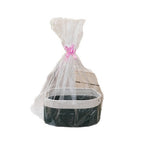 Natural Storage Basket with Ribbons | Kelmera
