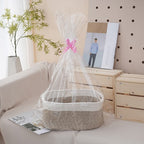 Natural Storage Basket with Ribbons | Kelmera