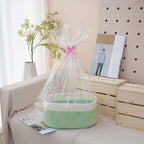 Natural Storage Basket with Ribbons | Kelmera