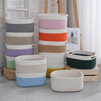 Natural Storage Basket with Ribbons | Kelmera