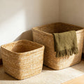 Natural Storage Basket with Woven Design | Kelmera