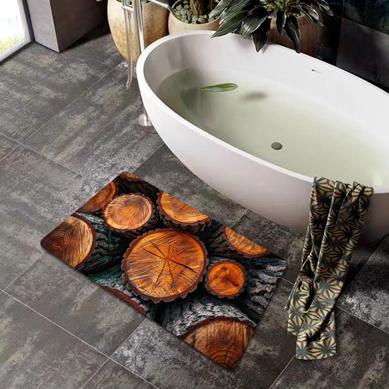 Natural Wood Grain Bath Mat | Kelmera