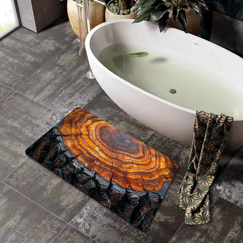 Natural Wood Grain Bath Mat | Kelmera