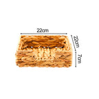 Natural Woven Storage Basket Square | Kelmera