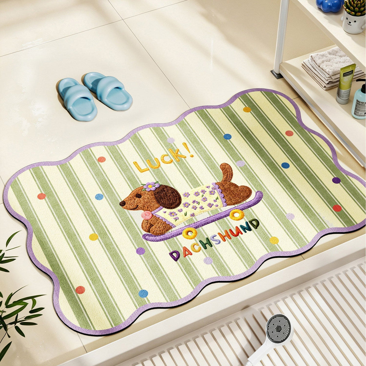 Nautical-Themed Memory Foam Bath Mat | Kelmera
