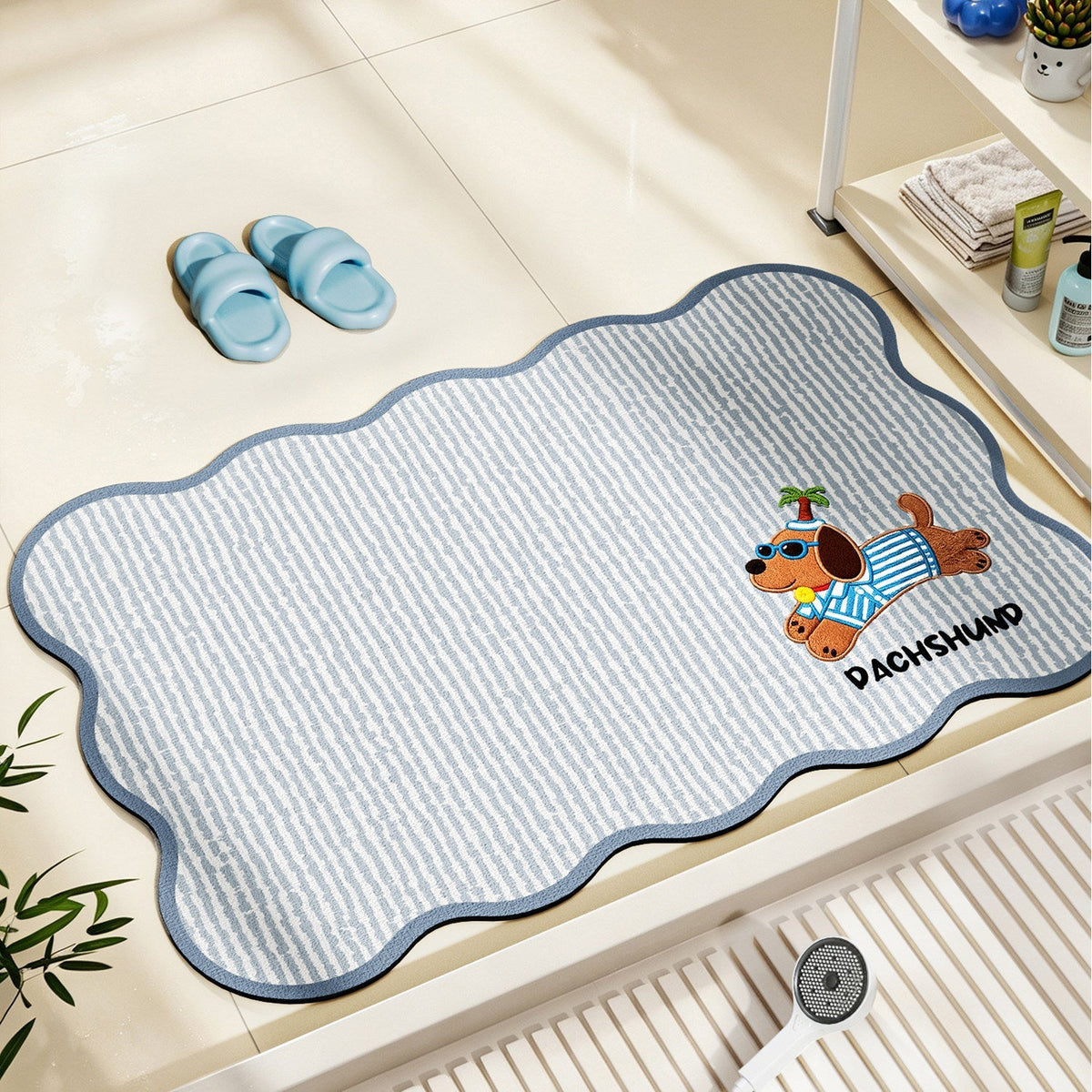 Nautical-Themed Memory Foam Bath Mat | Kelmera