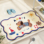 Nautical-Themed Memory Foam Bath Mat | Kelmera