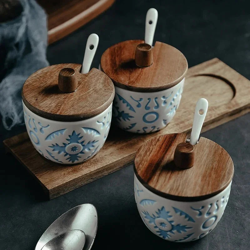 Neldelta Ceramic Seasoning Jar Set
