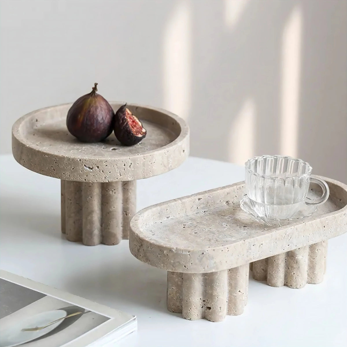 Nelmita Travertine Tray