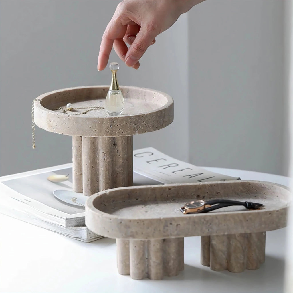 Nelmita Travertine Tray